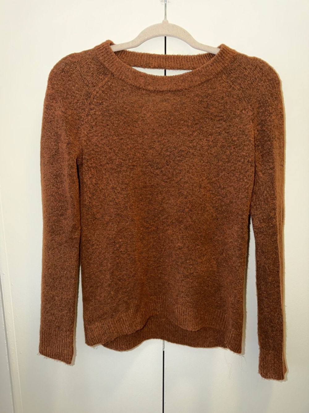 LOFT Rust Brown Crewneck Sweater